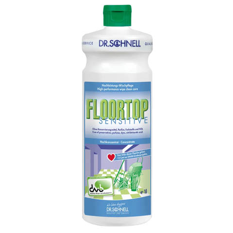 FLOORTOP SENSITIVE Duft-, farbstoff-, konservierungsmittelfreie Hochleistungswischpflege Dr. Schnell