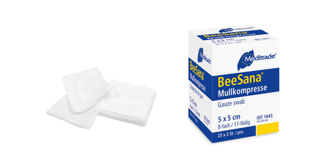 BeeSana® Mullkompresse, Steril - versch. Varianten 25 x 2 Packung