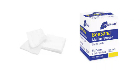 BeeSana® Mullkompresse, Steril - versch. Varianten 25 x 2 Packung Meditrade