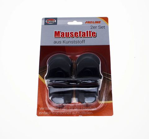 REINEX PACK Mausefalle aus ABS, 9 x 4,5 cm, 2 Stück Reinex Chemie