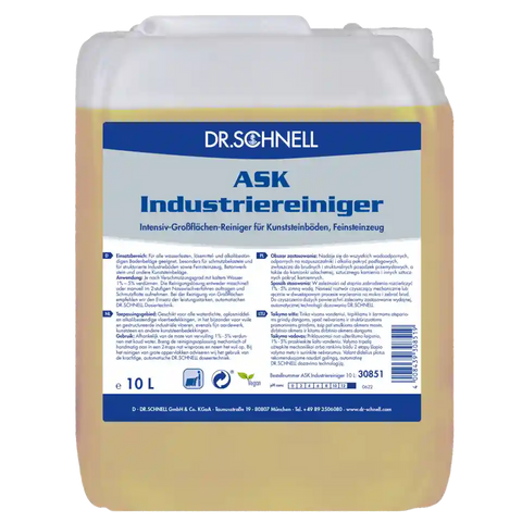 ASK INDUSTRIEREINIGER ntensiv-Großflächen-Reiniger für Kunststeinböden Dr. Schnell