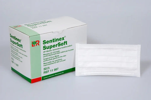 Sentinex SuperSoft OP-Maske unsteril, 50 Stk, zum Binden Lohmann & Rauscher