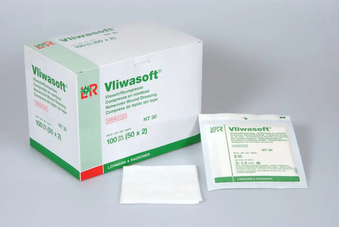 Vliwasoft Vliesstoffkompresse 6-fach, steril-50x2 Kompressen Lohmann & Rauscher