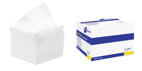 Universaltuch, 30 x 30 cm, weiß, mit Baumwollanteil Meditrade