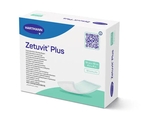 Zetuvit Plus Silicone Border 10x10cm Hartmann