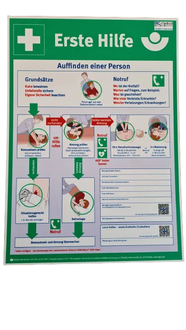 Anleitung Erste Hilfe A4 30x21cm Cederroth