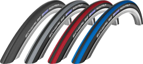 25" x 1" (23-559) Schwalbe Rightrun Decke, grau/schwarz Mobilex