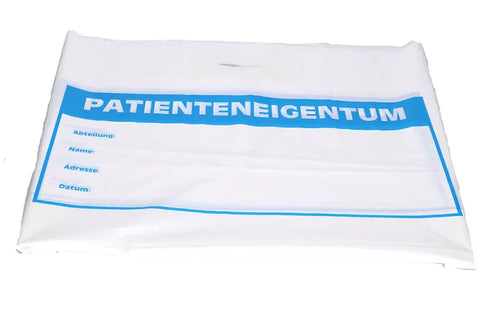 Deiss Tragetasche FIRST mit Positionsdruck "Patienteneigentum + Adressfeld" Deiss