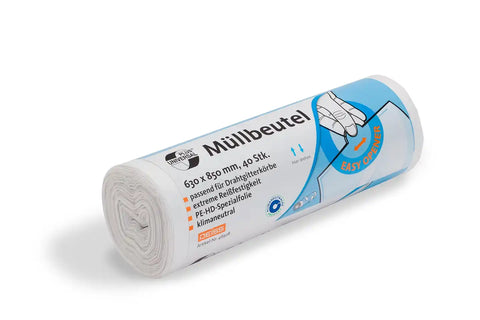 Deiss UNIVERSAL PLUS Klimaneutral Müllbeutel aus HDPE 80 L, passend für Drahtgitterkörbe Deiss