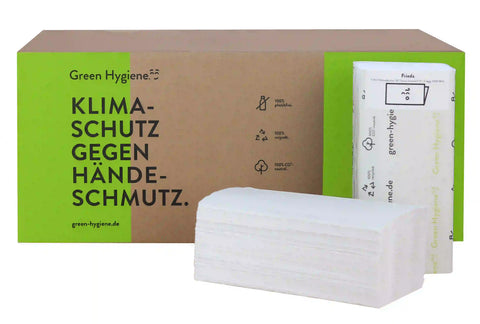 Green Hygiene® FRIEDA Falthandtücher V-falz, 2-lagig