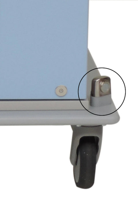 Haltemagnet auf Fahrgestell für Drehfalttür Novocal