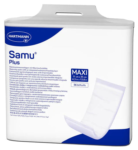 Samu plus Wöchnerinnen-Vorlagen, Maxi, (11cm x 35cm) Hartmann