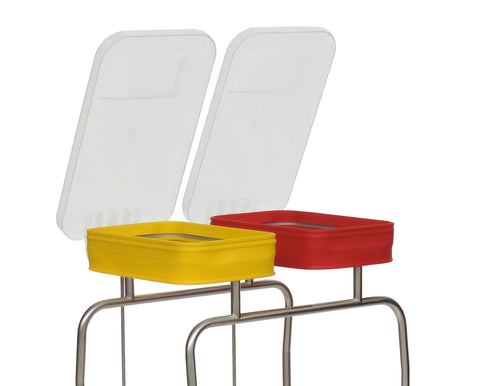 Kunststoffdeckel mit Scharnier und Softclose, transparent Novocal