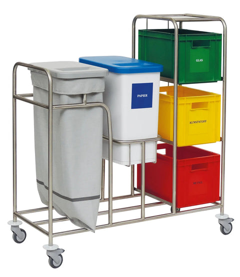 1 Einspannring mit KDS, 1 KB51 50 l, inkl. Wertstoffaufklebe Novocal