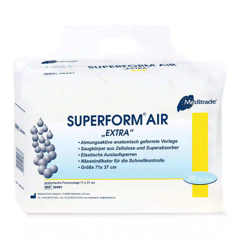 Meditrade Superform® Air Inkontinenzvorlage mit Doppelkissen Meditrade