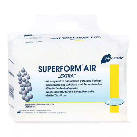 Meditrade Superform® Air Inkontinenzvorlage mit Doppelkissen Meditrade