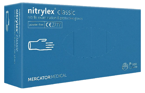 Mercator Nitrylex Classic-Nitril Handschuh Weiß MercatorMedical