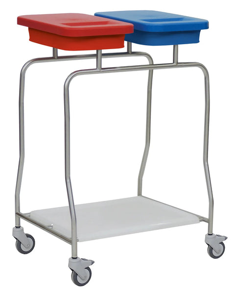 Abfallsammler „Kompakt“ Edelstahl-Abfallsammler 2-fach Novocal