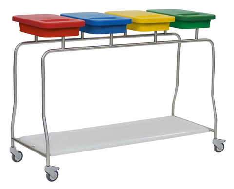 Abfallsammler „Kompakt“ Edelstahl-Abfallsammler 4-fach Novocal