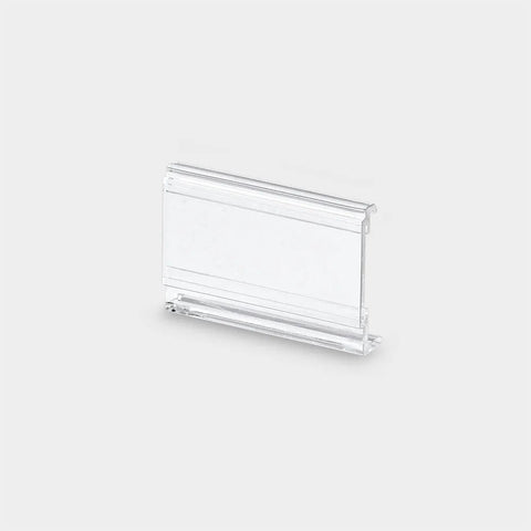 Klemmschild glasklar zur Bettenkennzeichnung Schwarz Pflegesysteme