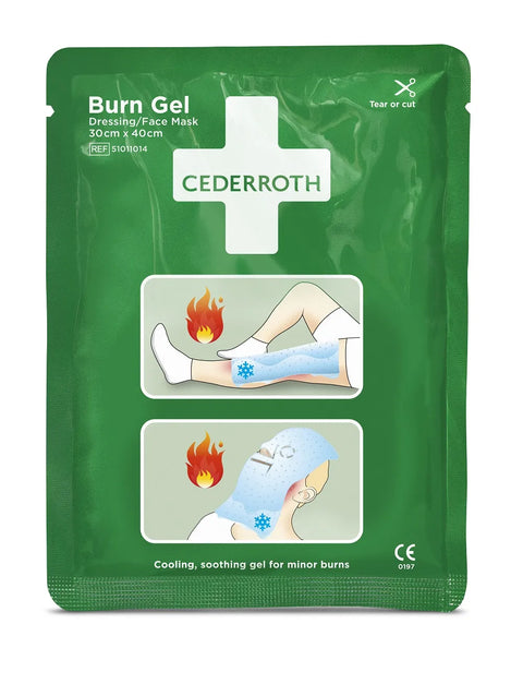 Burn Gel Kompresse Bein/Gesicht 30×40 cm Cederroth