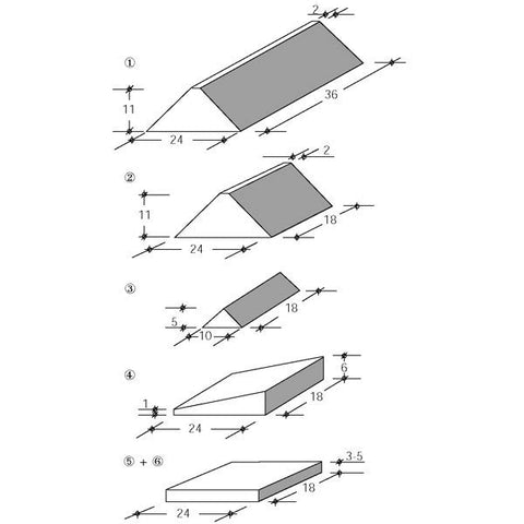 Röntgenfixierkeil Nr.3 grau 18 cm x 10 cm x 5 cm servoprax