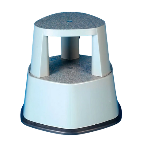 Rolltritthocker Trittfix schwarz Kunststoff, 2-stufig servoprax