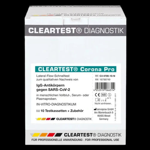 Cleartest Corona Pro-IgG Antikörperteste servoprax