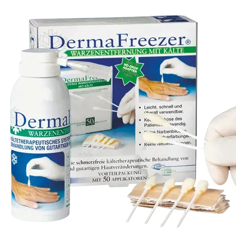 Ersatztips für Dermafreezer Set 50 Stück, 25 x Rundkopf + 25 x Spitzkopf