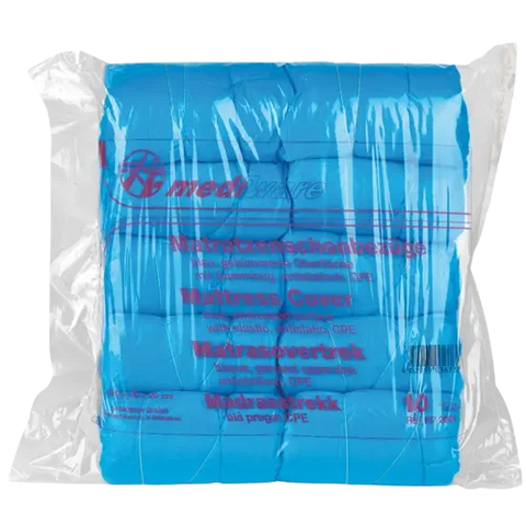 Matratzenschutzbezüge blau mit Gummizug bis 100 cm x 210 cm servoprax