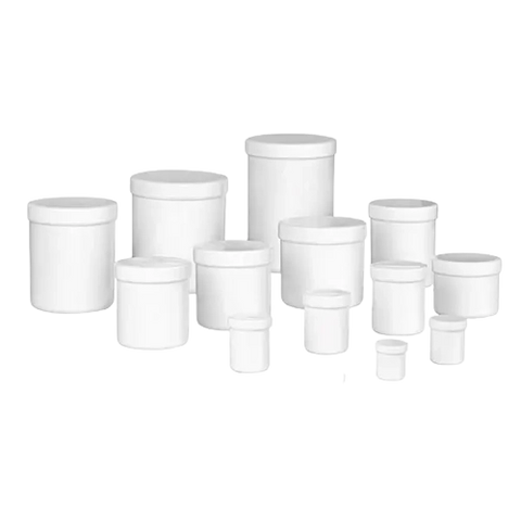 Schraub- und Salbendosen aus Kunststoff mit Deckel servoprax