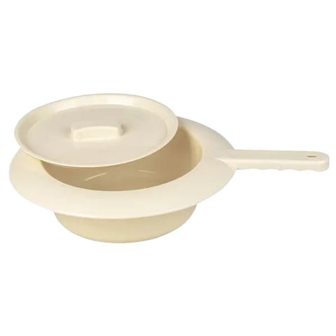 Stechbecken aus Kunststoff mit Deckel, autoklav.b. bis 130°C servoprax