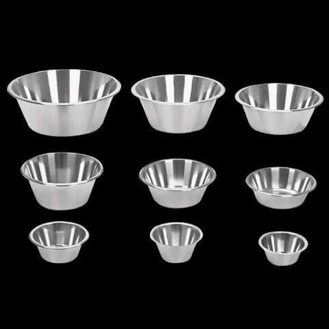 Universalschüssel mit Rand aus Edelstahl servoprax