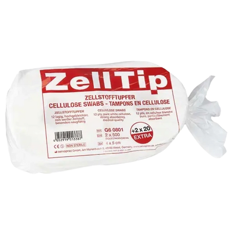 Zell Tip 4x5cm unsteril AP 2 Rollen zu je 520 St. servoprax