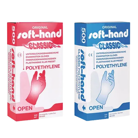 Soft-Hand Poly Classic USH aus PE 500 Stück Herrengröße Vorteilspack. servoprax