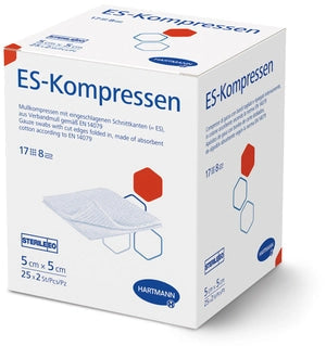 ES-Kompresse unsteril, 17-fädig, 16-fach Hartmann