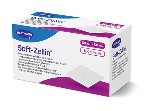 Soft-Zellin Alkoholtupfer 60mm x 30mm Hartmann