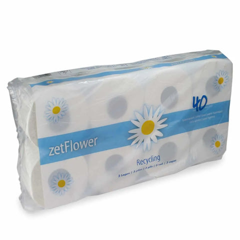 Tissue-Toilettenpapier, Kleinrollen, weiß, 3-lagig 250 Blatt ZVG