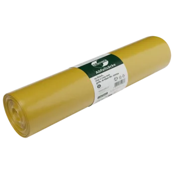 MÜLLSÄCKE, 120 LITER, 700MM X 1100MM, GELB AUS LDPE Deiss