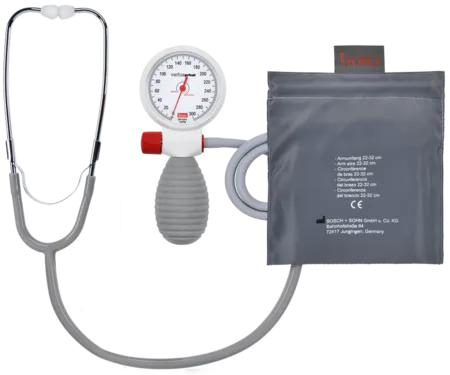 Boso varius privat (Ø 60mm) weiß mit Zugbügel-Klettenmansche Bosch + Sohn