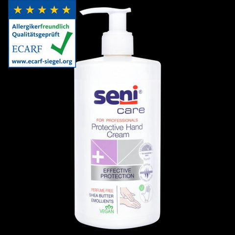 Seni Care Handschutzcreme feuchtigkeitsspendend 500 ml, ECARF