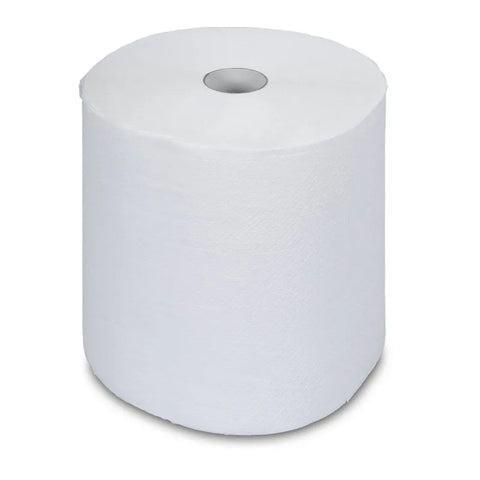 Handtuchrolle, weiß, 2-lagig, 21cm x 130m, nicht perforiert ZVG