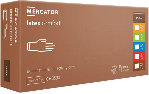 Mercator Latex Comfort - Latexhandschuh puderfrei mavivo