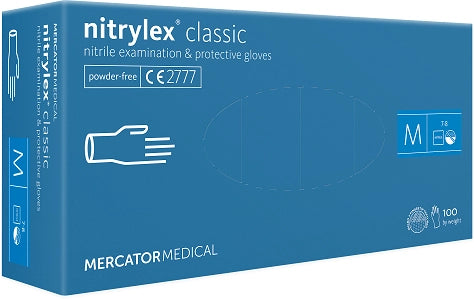 Mercator Nitrylex Classic-Nitril Premium Handschuh Blau MercatorMedical