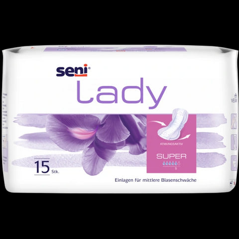 Seni Lady anatomische Inkontinenzeinlage Super für Frauen 15 Stück