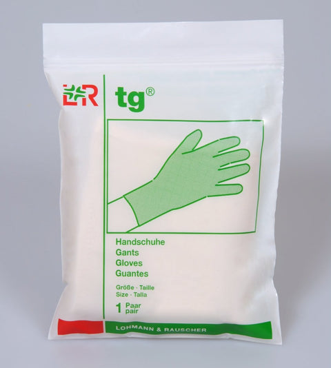 tg-Handschuh aus ungebleichte Baumwolle